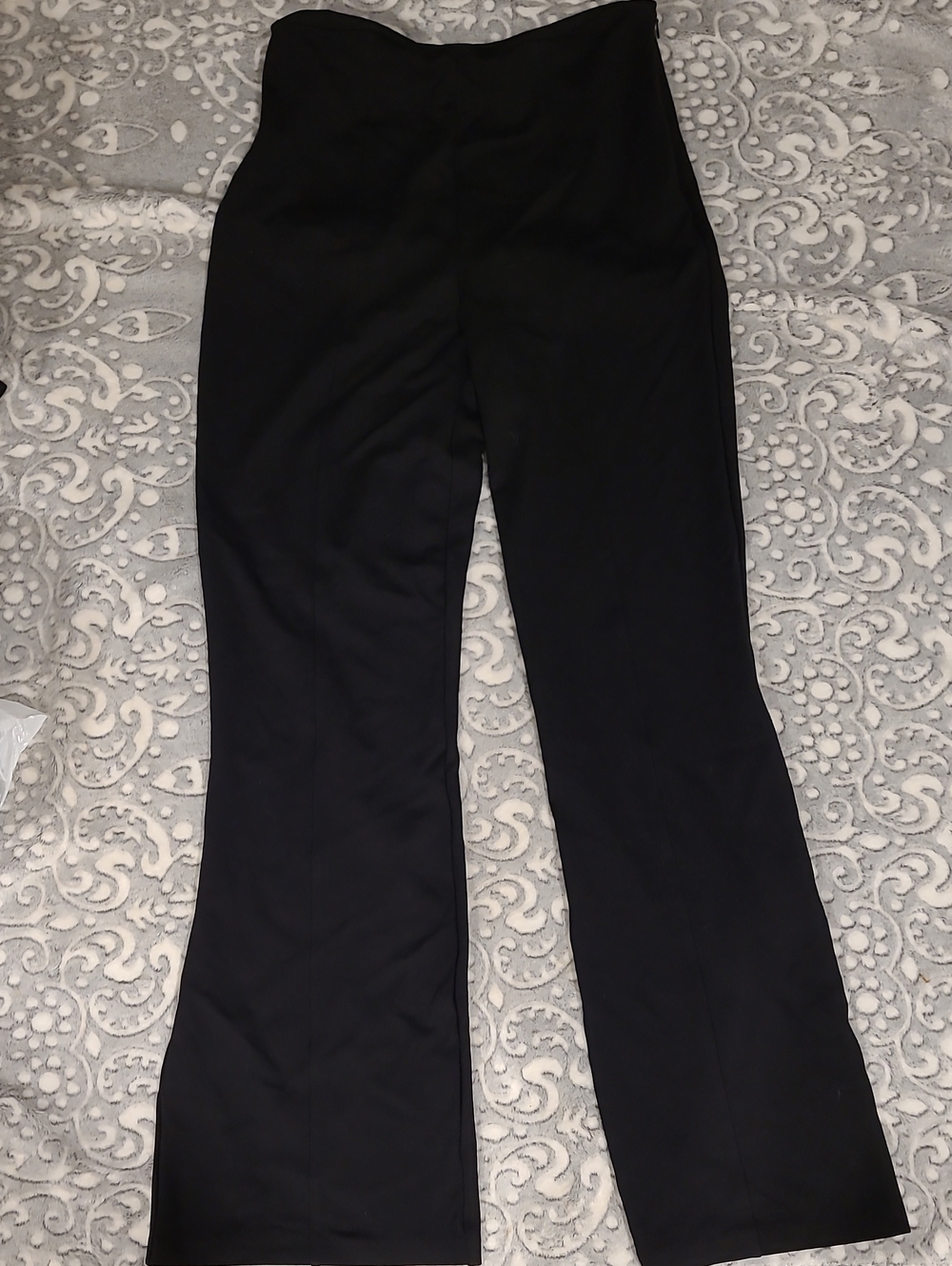 2 Pair- High-Waist Black Flare Workout Pants